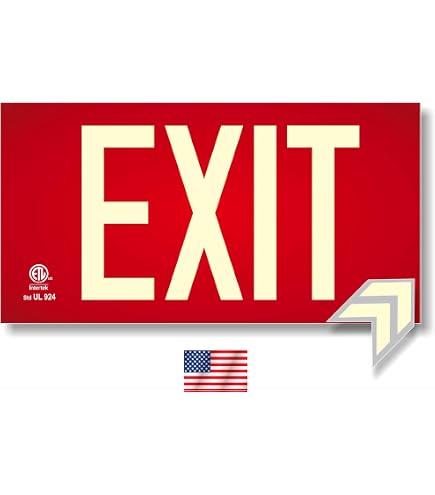 Carpenter Lighting Red Wireless Exit Sign - Amazon.com